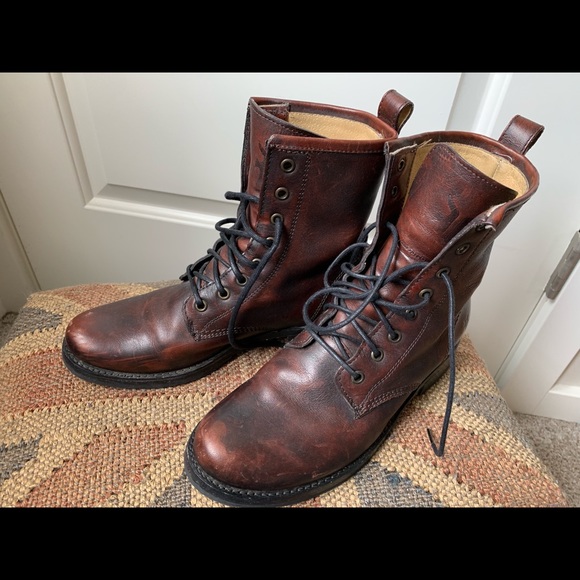 Brown leather Frye boots - Picture 3 of 7